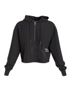 Calvin Klein Jeans Hanorac relaxed fit cu fermoar scurt - Negru