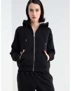 Calvin Klein Jeans Hanorac uni cu fermoar - Negru