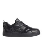 Calvin Klein Jeans Pantofi sport low-cut de piele cu insertii de piele intoarsa - Negru