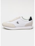 Calvin Klein Jeans Pantofi sport low-cut Retro Runner cu garnituri de piele intoarsa - Alb/Gri
