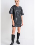 Calvin Klein Jeans Rochie scurta din piele ecologica - Negru