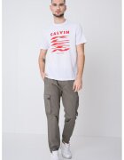 Calvin Klein Jeans Tricou de bumbac cu logo - Alb