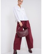 Calvin Klein Pantaloni lejeri cu talie inalta - Visiniu
