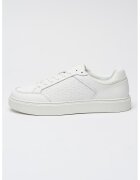 Calvin Klein Pantofi sport de piele cu detalii monograma Clean Cup - Alb optic