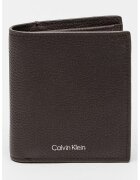 Calvin Klein portofel de piele cu logo - Maro inchis