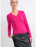 Calvin Klein Pulover slim-fit din lana - Fucsia