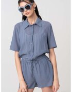 Calvin Klein Salopeta cu nasturi - Albastru prafuit
