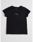 Calvin Klein Tricou cu decolteu la baza gatului si imprimeu logo - Negru