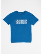Calvin Klein Tricou din bumbac cu imprimeu logo - Verde/Albastru inchis