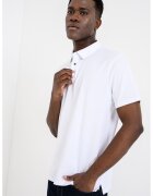 Calvin Klein Tricou polo slim fit din bumbac - Alb