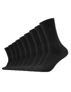 Camano Set de sosete unisex cu model uni - 9 perechi - Negru