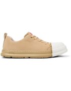 Camper Pantofi de piele nabuc Junction Runner - Alb/Bej