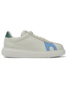 Camper Pantofi sport de piele K21 Twins - Alb/Verde/Albastru deschis