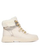 Caprice Ghete dama Offwhite Comb 199 - piele naturala - alb