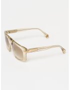 Cazal Ochelari de soare aviator supradimensionati cu model unisex - Negru/Portocaliu mandarina