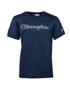 Champion Tricou cu logo brodat - Bleumarin -