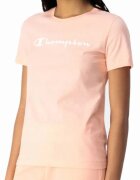 Champion Tricou din bumbac cu imprimeu logo - Roz