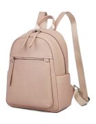 Ciel Rucsac din piele cu buzunare exterioare - Maro taupe deschis