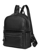 Ciel Rucsac din piele cu buzunare exterioare Merlin - Negru
