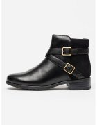 Clarks Ghete din piele si piele intoarsa Havisham - Negru