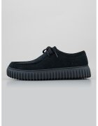 Clarks Pantofi chukka de piele intoarsa cu talpa cu aspect striat Torhill - Negru