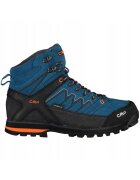 Cmp Bocanci trekking barbati Piele naturala - Albastru/Negru - Negru/Albastru