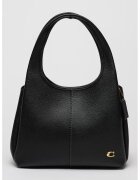 Coach Geanta hobo din piele cu logo metalic Zoe - Negru - 12x33x19