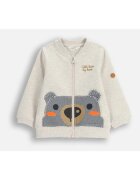 Coccodrillo Bluza de trening cu fermoar si broderie