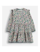 Coccodrillo Rochie din bumbac cu model floral si detalii cu volane