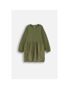 Coccodrillo Rochie verde militar cu maneca lunga si buzunare cargo - Verde