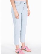 COLINS Blugi crop cu aspect decolorat - Albastru glaciar