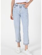 COLINS Blugi crop cu croiala dreapta - Albastru deschis