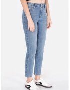 COLINS Blugi crop cu talie medie - Albastru melange
