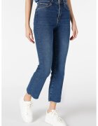 COLINS Blugi crop cu terminatie franjurata - Albastru