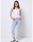 COLINS Blugi crop drepti - Albastru pal