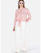 COLINS Blugi relaxed fit cu talie inalta - Alb