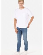 COLINS Blugi slim fit cu aspect decolorat - Albastru deschis