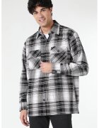 COLINS Camasa de bumbac cu model in carouri - Alb/Negru/Gri