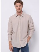 COLINS Camasa regular fit cu guler ascutit - Bej inchis