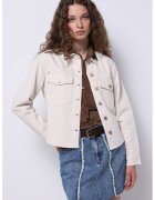 COLINS Jacheta-camasa din denim cu buzunare cu clapa pe piept - Bej deschis