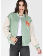 COLINS Jacheta cu model colorblock si buzunare laterale - Verde deschis/Alb murdar