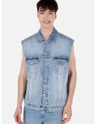 COLINS Jacheta din denim fara maneci - Albastru deschis