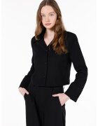 COLINS Jacheta regular fit cu decolteu in V - Negru