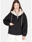 COLINS Jacheta regular fit cu gluga - Negru/Maro nisip