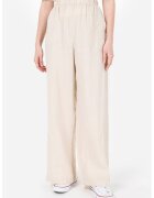 COLINS Pantaloni ampli cu talie elastica - Bej deschis