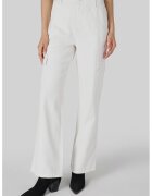 COLINS Pantaloni cargo drepti cu talie inalta - Alb murdar