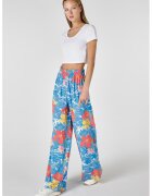 COLINS Pantaloni cu croiala ampla si talie inalta - Galben/Roz/Albastru