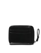 COLINS Portofel dama - Poliuretan - Inchidere cu fermoar - Negru