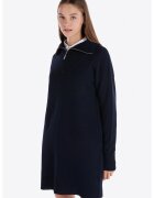 COLINS Rochie-bluza de trening cu fermoar scurt - Bleumarin