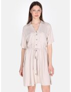 COLINS Rochie cu decolteu in V si cordon in talie - Bej deschis